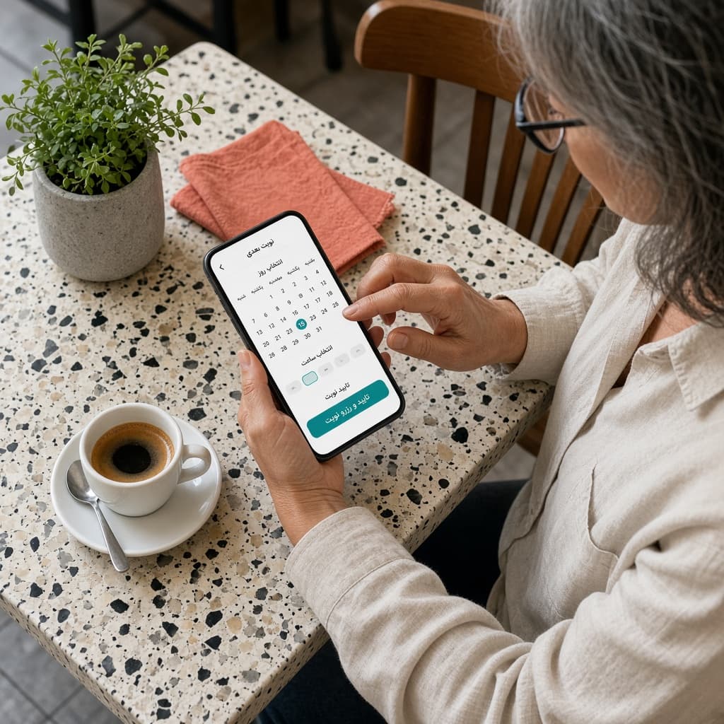 پیگیری مراجع در فضای امن