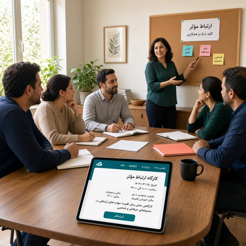 معرفی و ثبتنام کارگاه آموزشی در سایت کلینیک