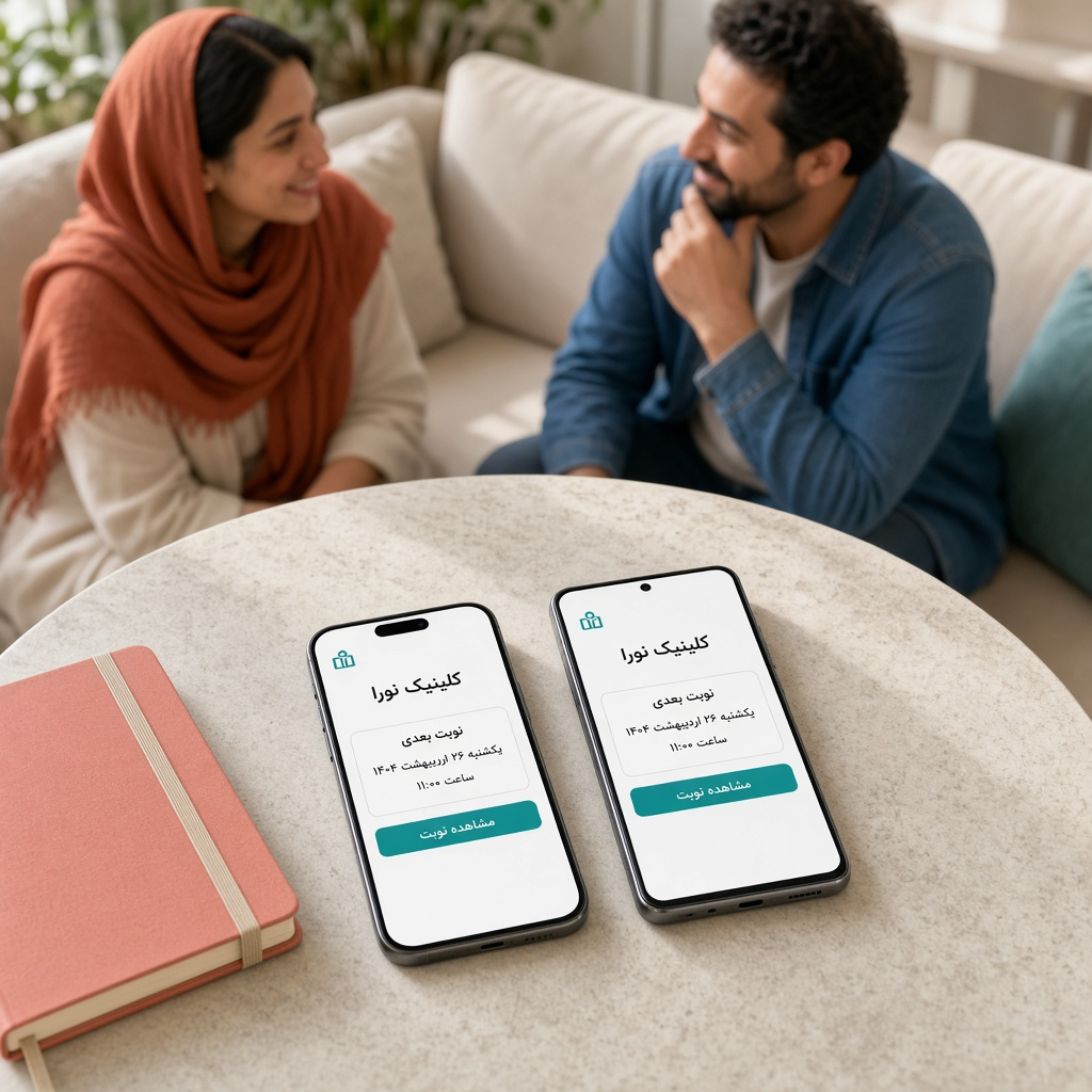 اپ کلینیک برای آیفون و اندروید